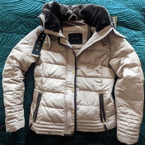 Tan puffer jacket